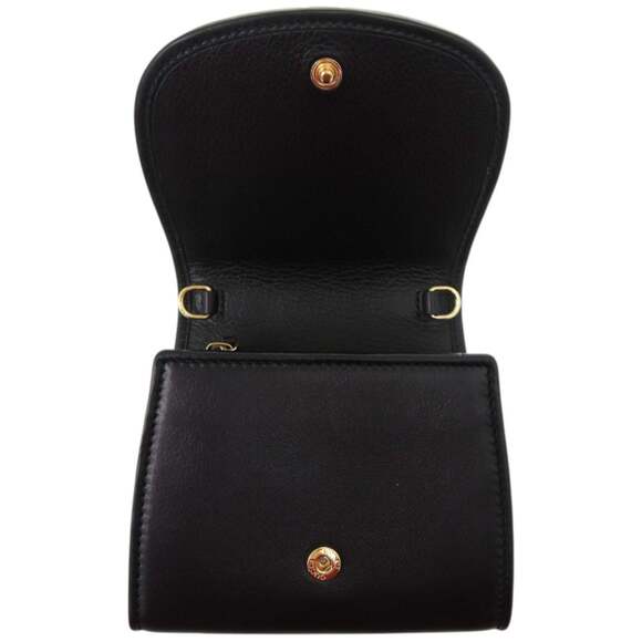 Like new Gucci Blondie Chain Wallet 725219 in black leather, bifold wallet, 1206